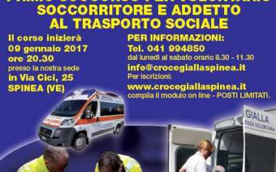 33° Corso gratuito di Primo Soccorso