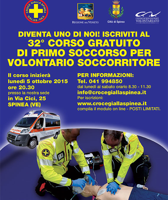 32° Corso gratuito di Primo Soccorso