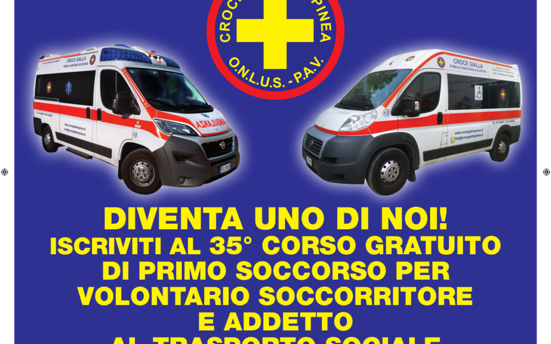 35° Corso gratuito di Primo Soccorso